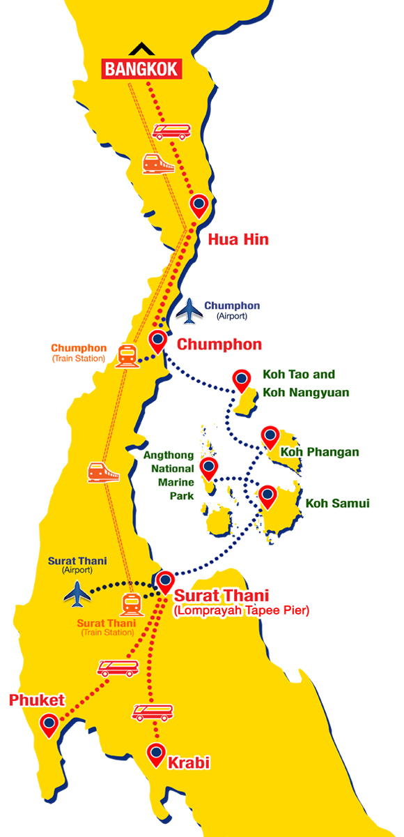 AquaTao : Lomprayah Map