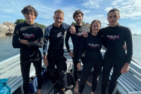 Night dive during Advanced Open Water course